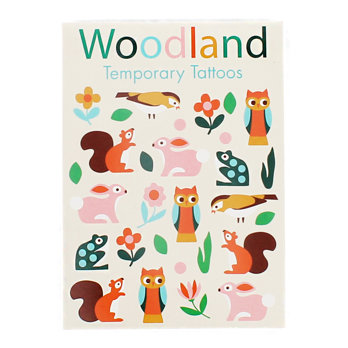 abwaschbare tattoos - woodland