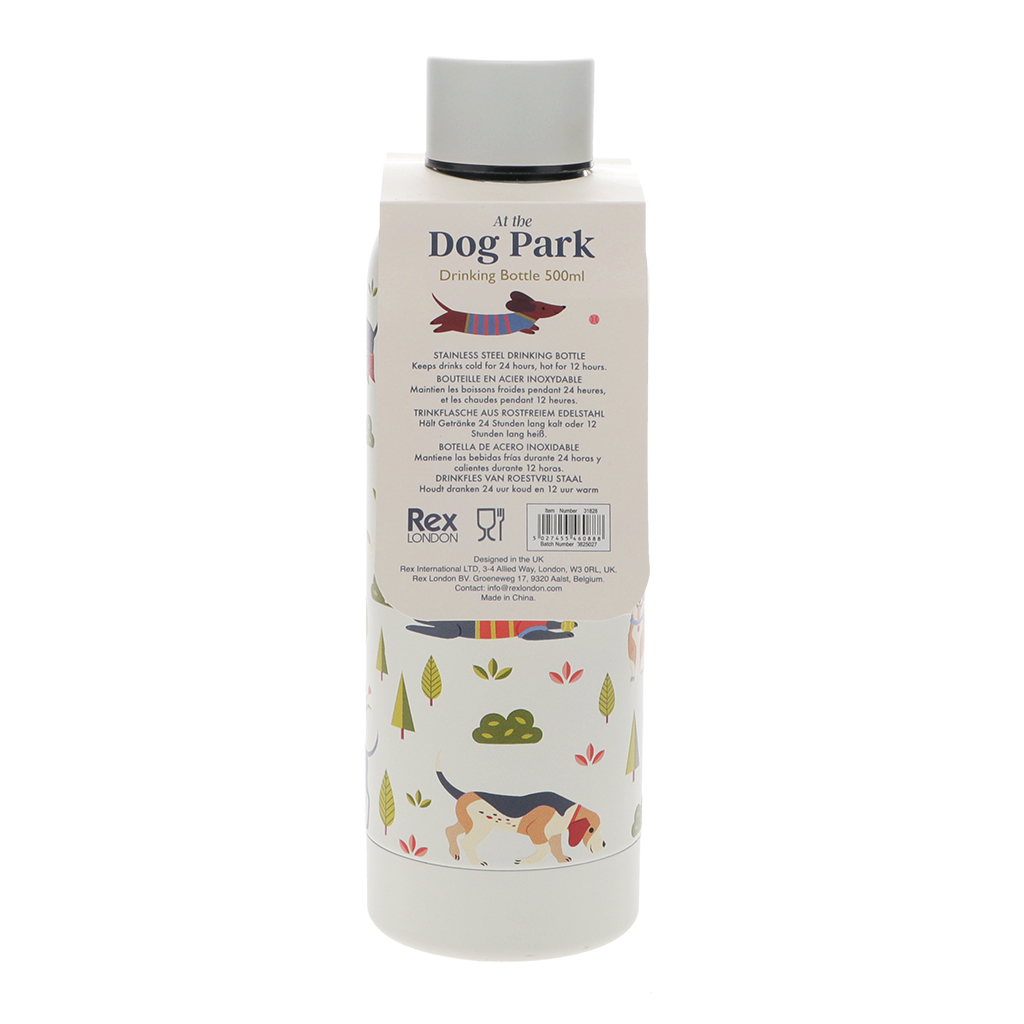 stainless steel bottle 500ml - dog park