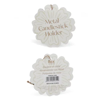 enamel candlestick (13cm) - aqua enamel candlestick (13cm) - aqua