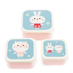 boîtes à collations (lot de 3) - lottie and friends boîtes à collations (lot de 3) - lottie and friends