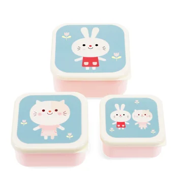 boîtes à collations (lot de 3) - lottie and friends boîtes à collations (lot de 3) - lottie and friends