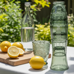 verres empilables en forme de poisson (lot de 4) - verts