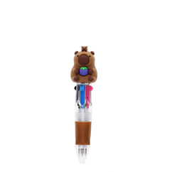 mini four colour ballpoint pen - capybara