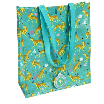 recycled shopping bag - cheetah recycled shopping bag - cheetah