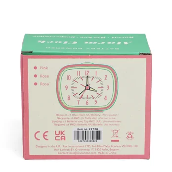 retro alarm clock - pink retro alarm clock - pink