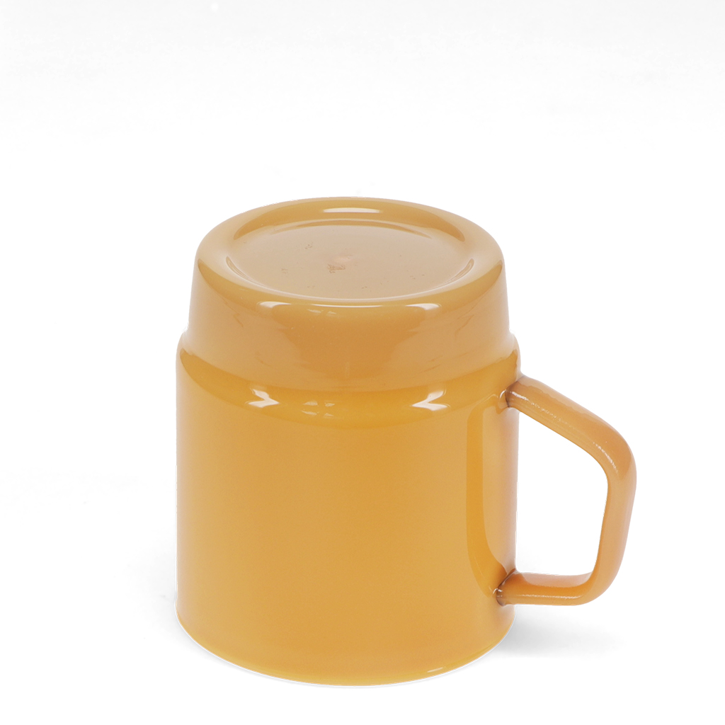 stacking glass coffee cup 280ml - light topaz