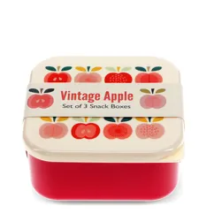 snack boxes (set of 3) - vintage apple snack boxes (set of 3) - vintage apple