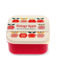 snack boxes (set of 3) - vintage apple