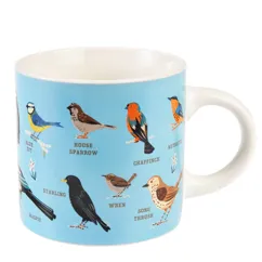 ceramic mug - garden birds