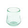 hand blown bubble glass tumbler 300ml - blue