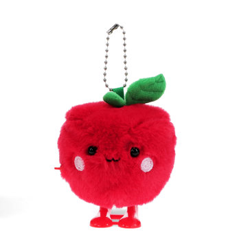 fluffy wind-up toy - apple