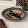 conical jute decorative bowl - natural