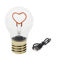 ampoule rechargeable usb - cœur