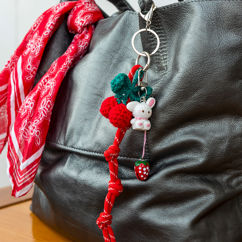 charm porte-clés - lapin mignon