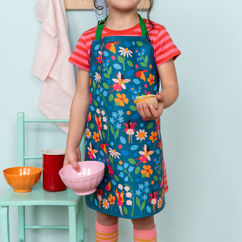 tablier enfant en coton essuyable - fairies in the garden