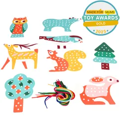 stitching set - woodland stitching set - woodland