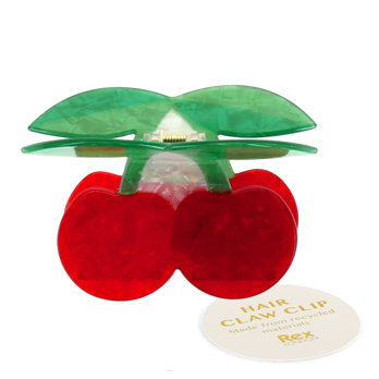 hair claw clip - cherries