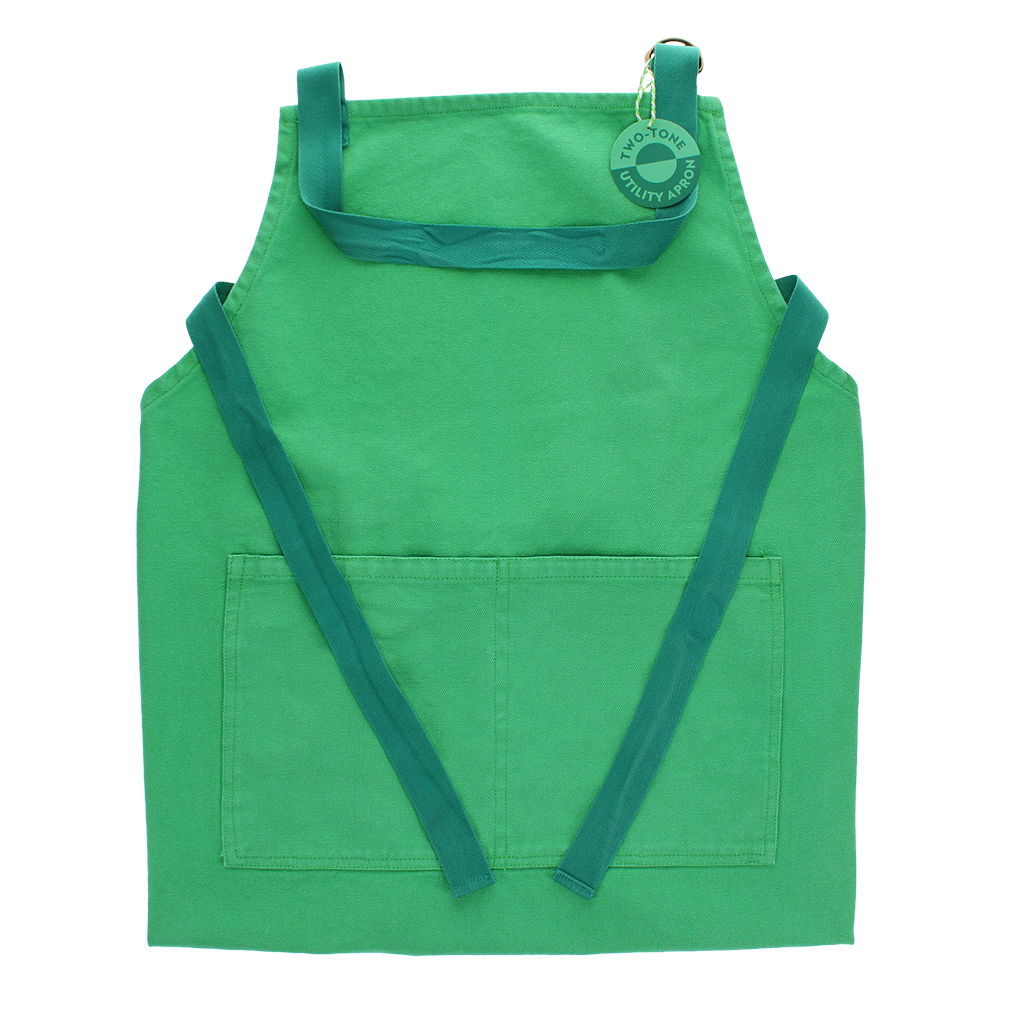 tablier utilitaire bicolore - vert