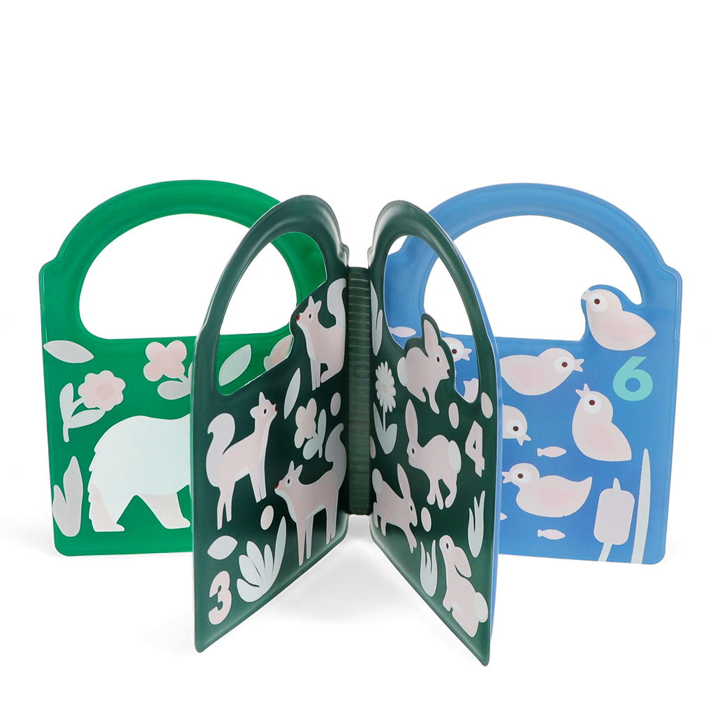 colour changing bath book - woodland