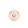enamel chamberstick candle holder - soft pink