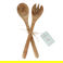 mango wood salad server set