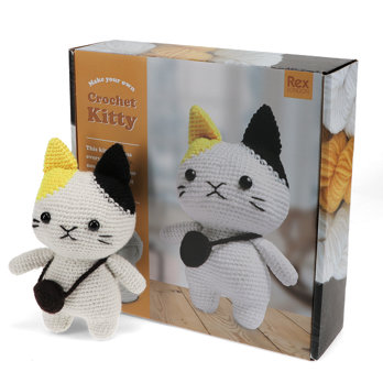 make your own crochet animal kit - cat