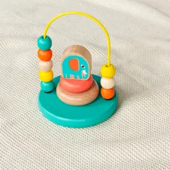 mini bead loop and stacker toy - wild wonders