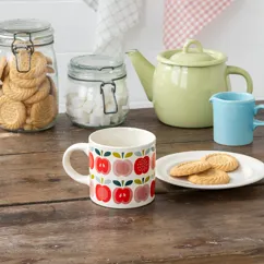ceramic mug - vintage apple ceramic mug - vintage apple
