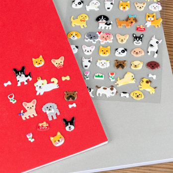 3d - sticker - hunde