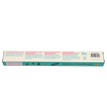bamboo toothbrush - cheetah