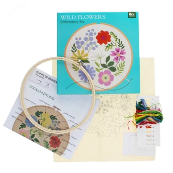 embroidery kit - wild flowers embroidery kit - wild flowers