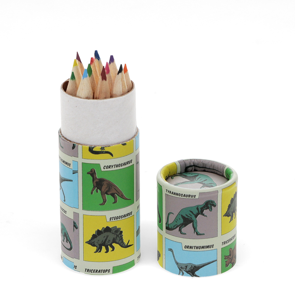 tube of colouring pencils - prehistoric land