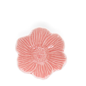 blütenschale aus keramik 9 cm - pink