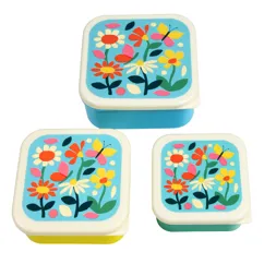 snack boxes (set of 3) - butterfly garden