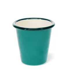 trinkbecher aus emaille 300ml - blaugrün trinkbecher aus emaille 300ml - blaugrün