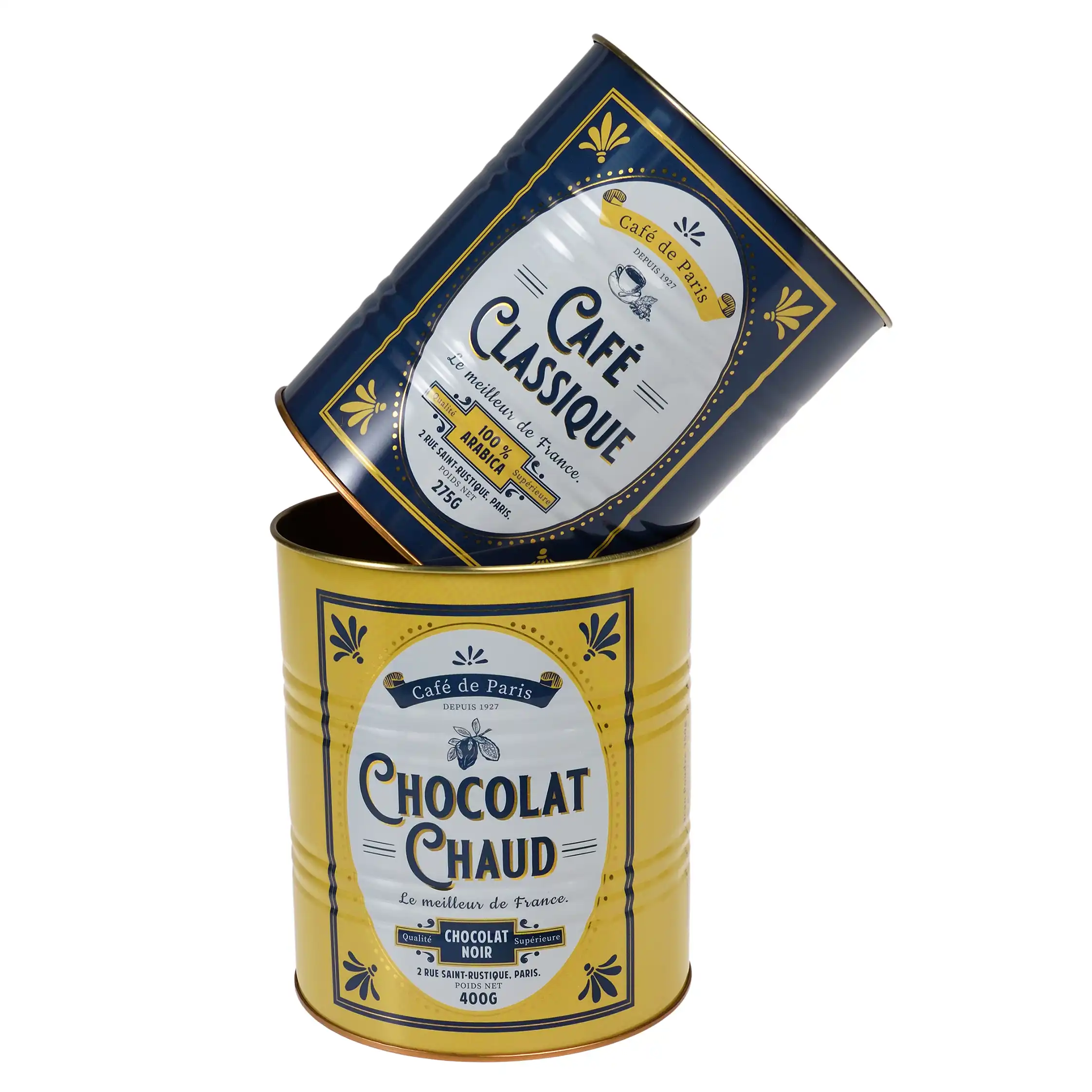 medium storage tins (set of 2) - café de paris