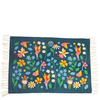 cotton rug - fairies in the garden cotton rug - fairies in the garden