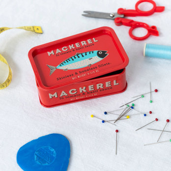 boîte de conservation miniature avec couvercle - mackerel