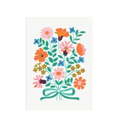 greetings card - bunch of flowers greetings card - bunch of flowers