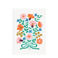 carte de voeux bouquet de fleurs