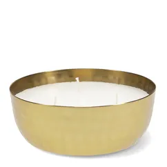 3-wick scented candle bowl - gold tone hammered metal 3-wick scented candle bowl - gold tone hammered metal