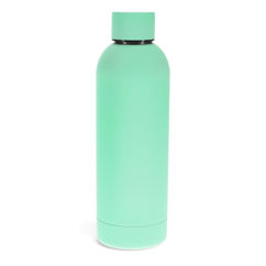 gourde en acier caoutchoutée 500ml - vert menthe