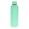 rubber coated steel bottle 500ml - mint green