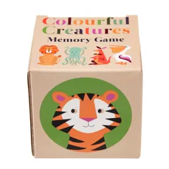juego de memoria colourful creatures (24 piezas)