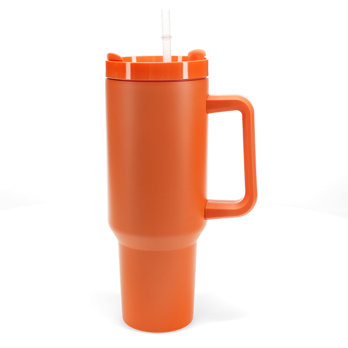 reise-trinkbecher mit griff (1,2l) - orange