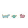 glitter rings (set of 3) - dog & cat