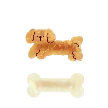 hair clips (set of 2) - dog and bone hair clips (set of 2) - dog and bone
