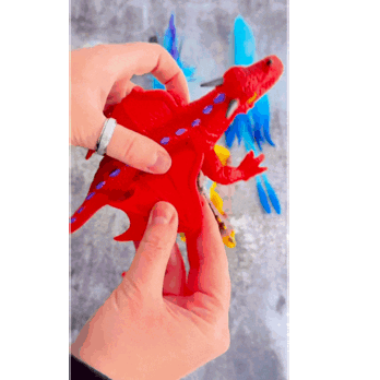squishy toy - red dragon
