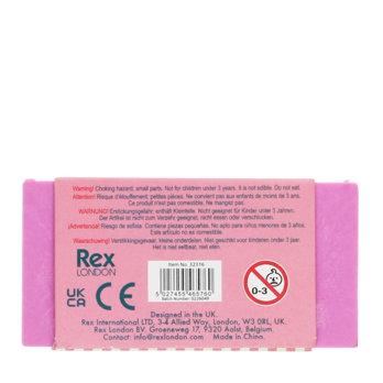 chocolate bar eraser - pink
