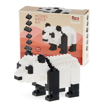 kit de construction d'animal en micro-briques - panda
